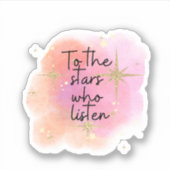 Naar de sterren die luisteren ACOTAR Sticker (Voorkant)