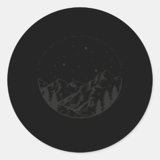 Naar de sterren die luisteren en de dromen die bea ronde sticker