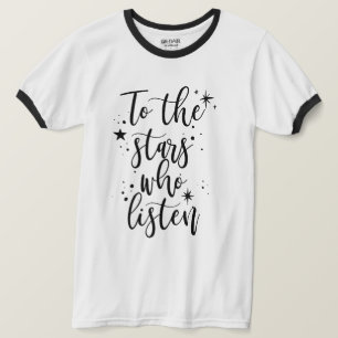 Naar de sterren die luisteren t-shirt