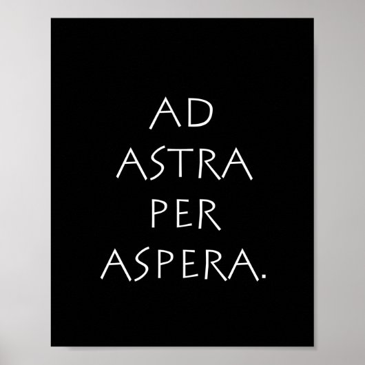 Naar de sterren door tegenwind poster (Voorkant)