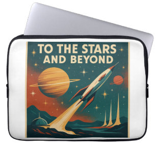 "Naar de sterren en verder" ruimtevaart Laptop Sleeve