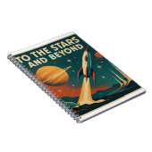 "Naar de sterren en verder"  ruimtevaart Notitieboek (Rechterzijde)