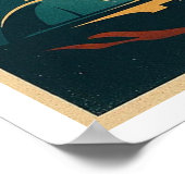 "Naar de sterren en verder"  ruimtevaart Poster (Hoek)