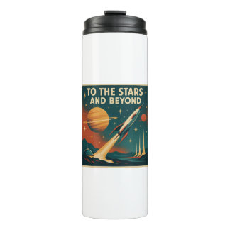 "Naar de sterren en verder" ruimtevaart Thermosbeker
