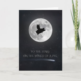 naar de sterren op de vleugels van een varken kaart