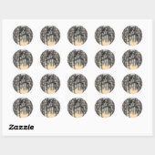Naar de sterren ronde sticker (Vel)
