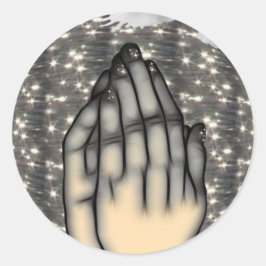 Naar de sterren ronde sticker