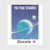 Naar de sterren! Sticker (Vel)
