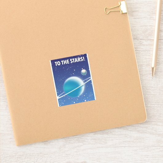 Naar de sterren! Sticker (Notitieboek)