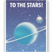 Naar de sterren! Sticker (Voorkant)