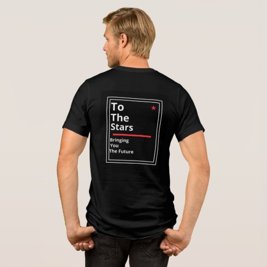Naar de sterren Tri-Blend shirt (Achterkant volledig)