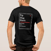 Naar de sterren Tri-Blend shirt (Achterkant)