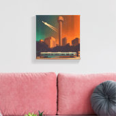 Naar de sterren vanuit hier canvas afdruk (Insitu (Woonkamer))