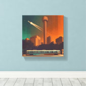 Naar de sterren vanuit hier canvas afdruk (Insitu (Houten vloer))