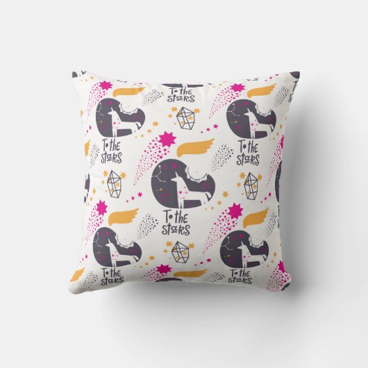 Naar de sterren | Worp Kussen (Achterkant)