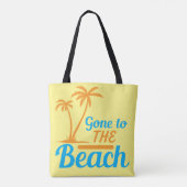 Naar de strand tote bag (Achterkant)