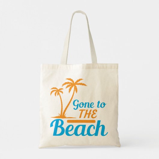Naar de strand tote bag (Achterkant)