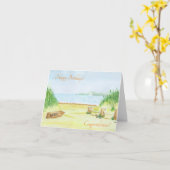 Naar de Strandkaart Kaart (Gele Bloem)