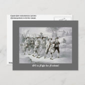 Naar de strijd voor vrijheid! briefkaart (Voorkant / Achterkant)