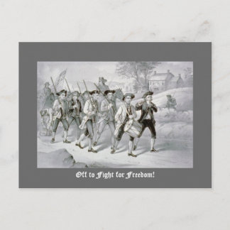 Naar de strijd voor vrijheid! briefkaart