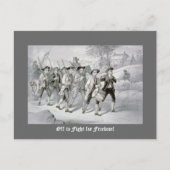 Naar de strijd voor vrijheid! briefkaart (Voorkant)