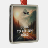 Naar de Sun Road Montana Eagle Metalen Ornament (Rechts)