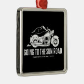 Naar de Sun Road Montana Motorcycle gaan Metalen Ornament (Rechts)