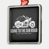 Naar de Sun Road Montana Motorcycle gaan Metalen Ornament (Links)