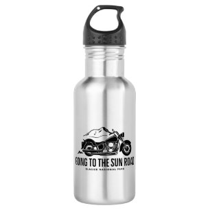 Naar de Sun Road Montana Motorcycle gaan Waterfles