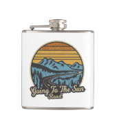 Naar de Sun Road Montana Retro Heupfles (Voorkant)