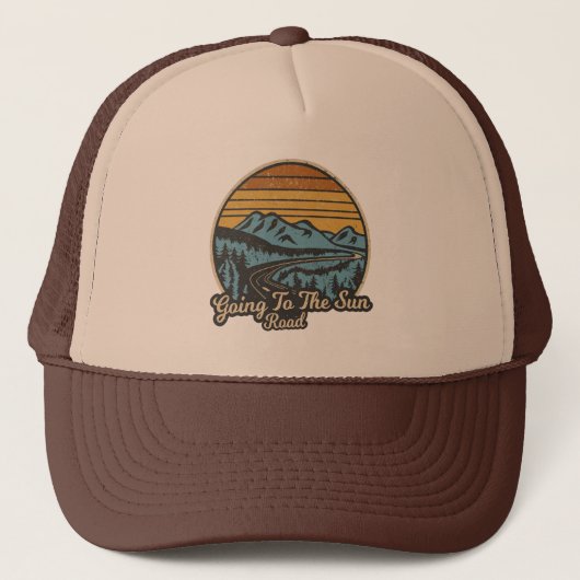 Naar de Sun Road Montana Retro Trucker Pet (Voorkant)