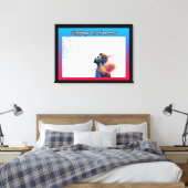 Naar de toekomst stappen canvas afdruk (Insitu (Slaapkamer))