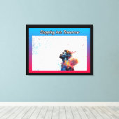 Naar de toekomst stappen canvas afdruk (Insitu (Houten vloer))