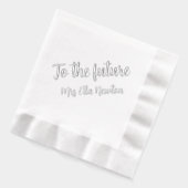 Naar de toekomstige bruid bruiloft douche folie servetten (Links)