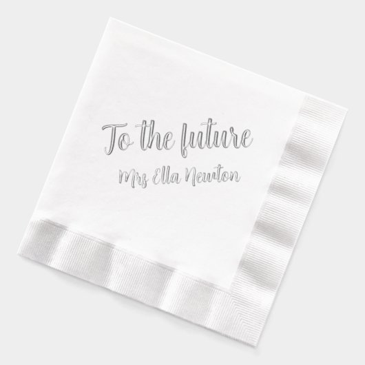 Naar de toekomstige bruid bruiloft douche folie servetten (Links)