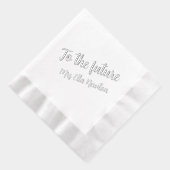 Naar de toekomstige bruid bruiloft douche folie servetten (Rechts)