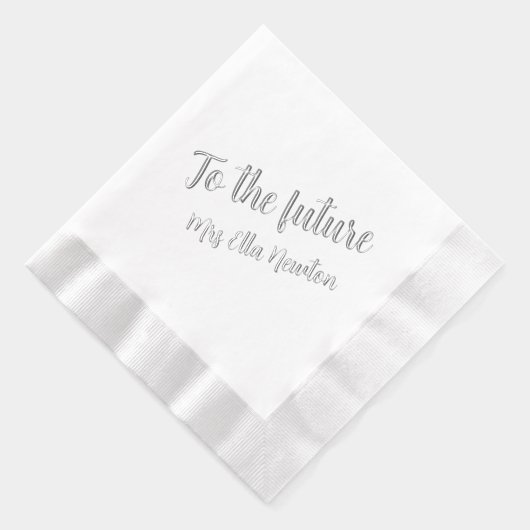 Naar de toekomstige bruid bruiloft douche folie servetten (Rechts)