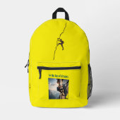 "Naar de top van dromen" Bedrukte Rugzak (Voorkant)