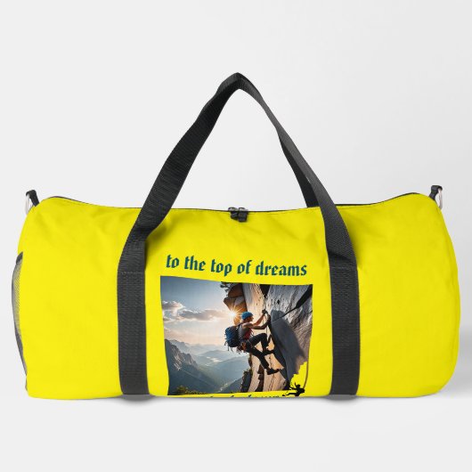 "Naar de top van dromen" Plunjezak (Achterkant)