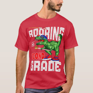 Naar de tweede klas terug naar de schooldinosaurus t-shirt