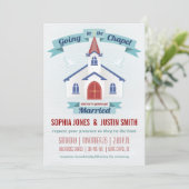 Naar de uitnodiging voor een Chapel Wedding (Staand voorkant)