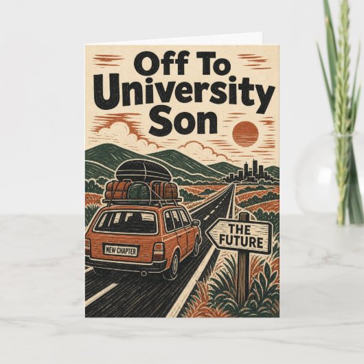 Naar de Universiteit Zoon Kaart (Voorkant)