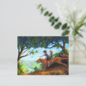 Naar de vallei van de megafauna briefkaart (Staand voorkant)