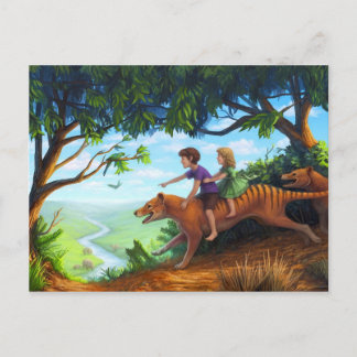 Naar de vallei van de megafauna briefkaart