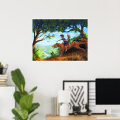 Naar de vallei van de megafauna poster (Thuiskantoor)