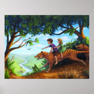 Naar de vallei van de megafauna poster