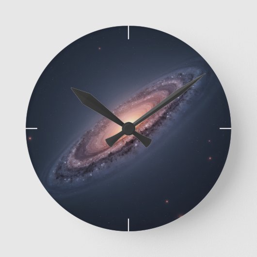 Naar de  van het universum ronde klok (Voorkant)