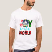 Naar de wereld Jezus Kerstmis T-shirt (Voorkant)
