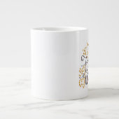 Naar de wereld mok, linkshandig grote koffiekop (Voorkant)