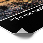 Naar de wereld........ poster (Hoek)